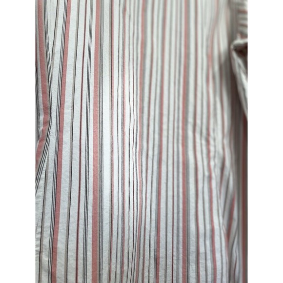 Pendleton Womens Stripe Cotton Button up Work Pink Grey Shirt‎ XL - Picture 6 of 7